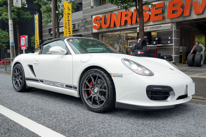 ポルシェ987ボクスタースパイダーにTWS Motorsport T66-F 18インチホイール装着 | SUNRISE Blvd.