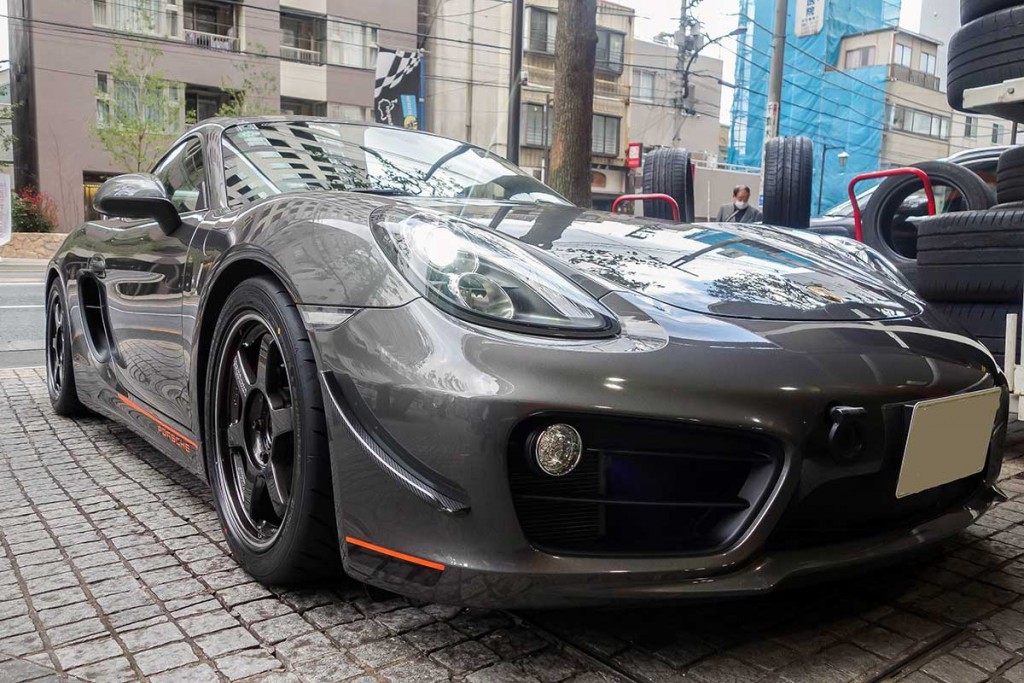 ポルシェ981ケイマンS 18インチ化 RAYS TE37RT装着 | SUNRISE Blvd.