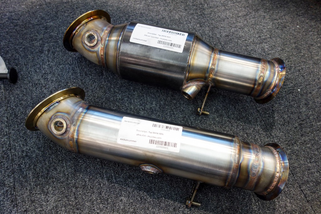 BMW N55 3.0Lターボ用 mcpipe エキゾーストダウンパイプが入荷しました