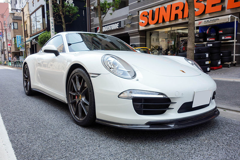 ポルシェ991カレラ4Sにフロント・リアスポイラー