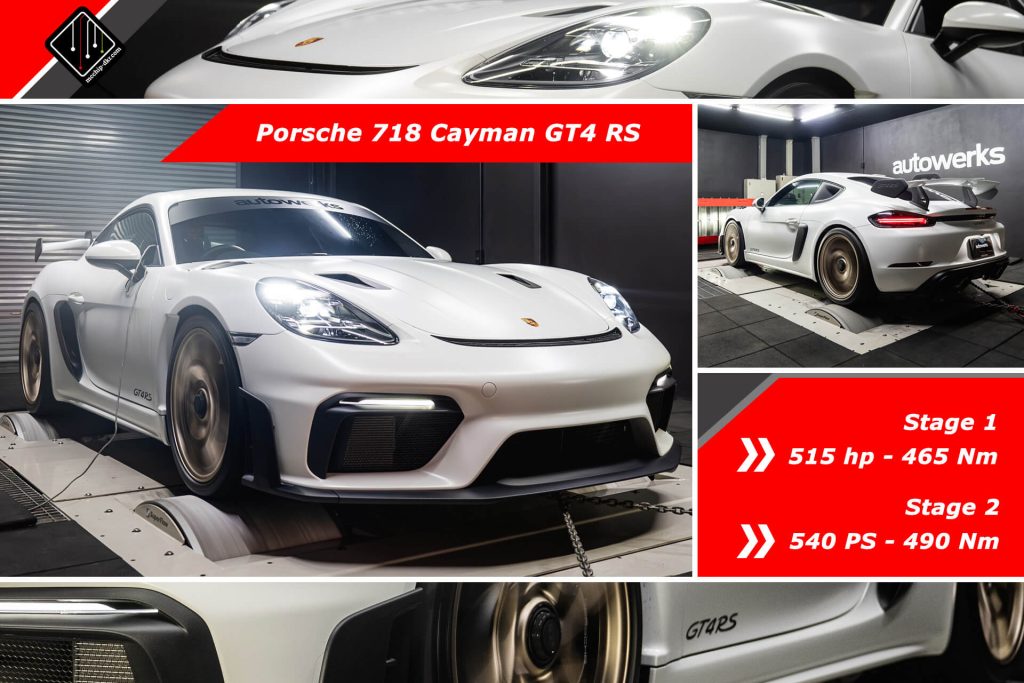 mcchip-dkr Porsche 718 Cayman GT4 RS 4.0 ECUチューニングのご案内 | SUNRISE Blvd.