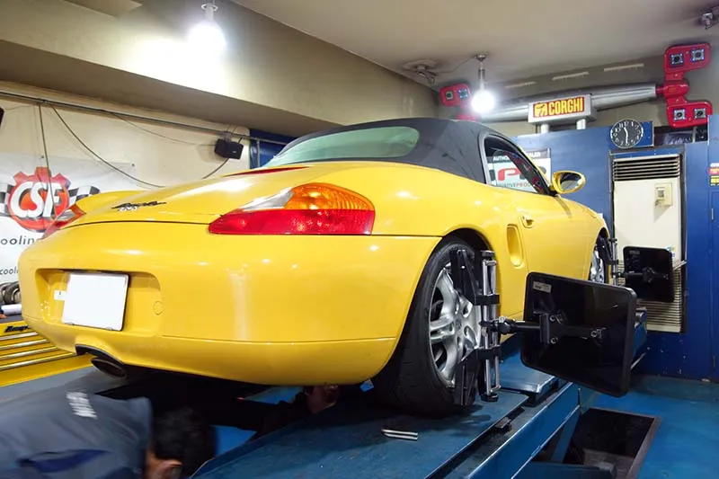 ポルシェ 986ボクスター オイル漏れ修理 サスペンションリフレッシュ