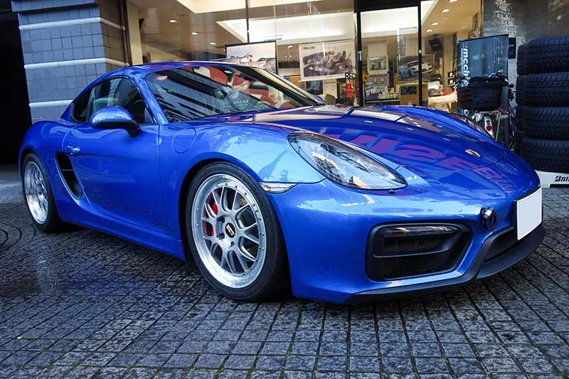 ケイマン サスペンション調整 オーリンズ