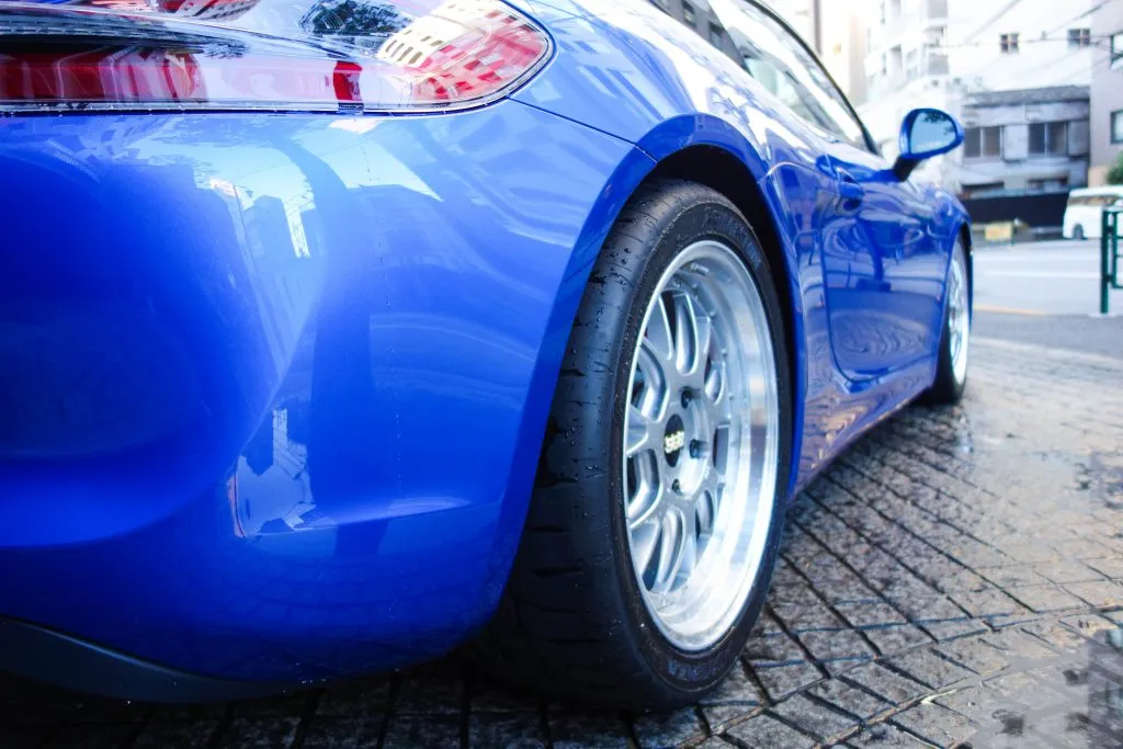 ケイマン サスペンション調整 オーリンズ