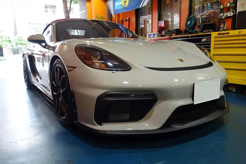 ポルシェ 718スパイダー プロテクションフィルム施行