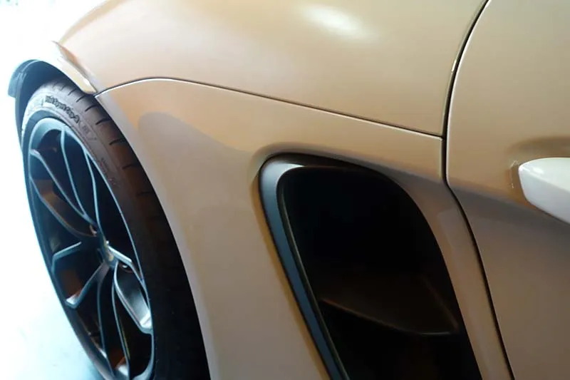 ポルシェ 718スパイダー プロテクションフィルム施行