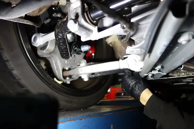 porsche cayman GT4RS サスペンション調整