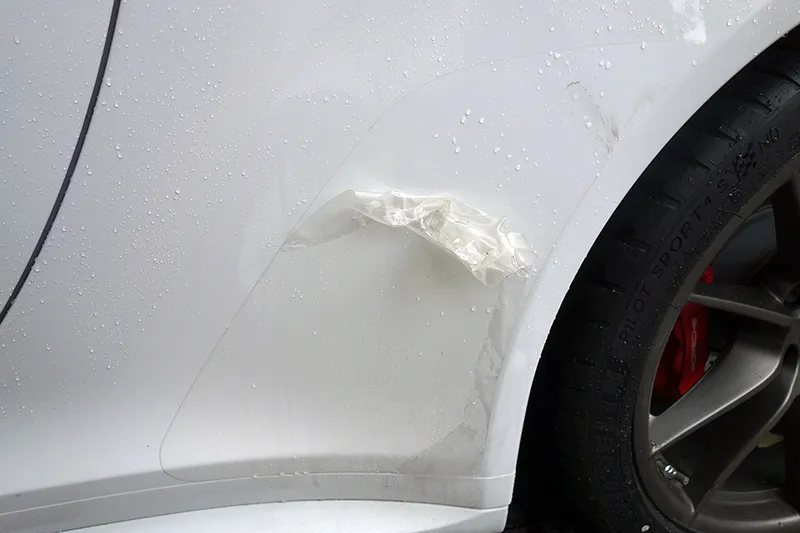 porsche 991 ストーンガードフィルム張り替え