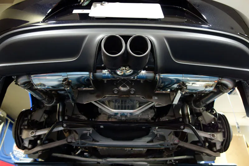 718ケイマン ホイール交換 マフラー交換