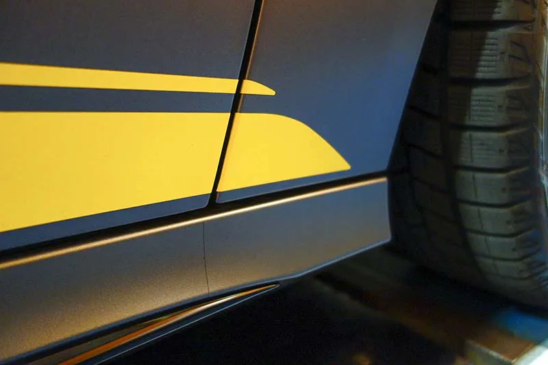 マット専用プロテクションフィルム施工