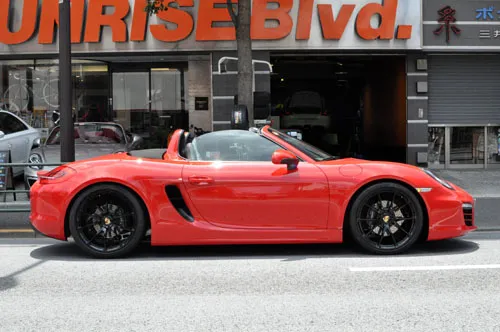 porsche 981ボクスター ローダウン