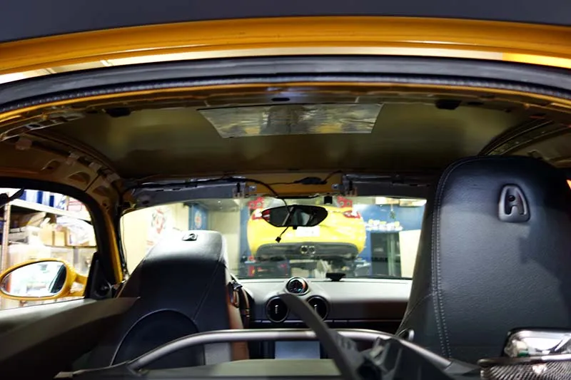 ポルシェ ケイマン ルーフライニング修理