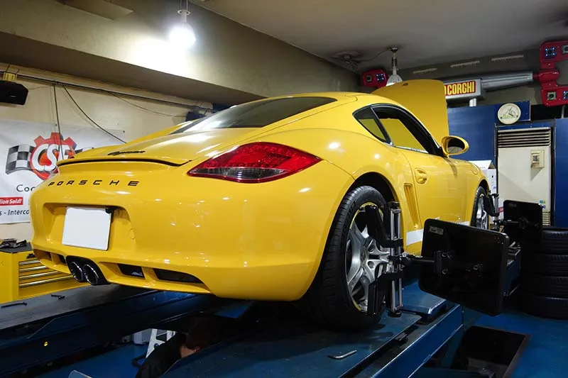 ポルシェ 987ケイマン ビルシュタインダンパー 足回りリフレッシュ