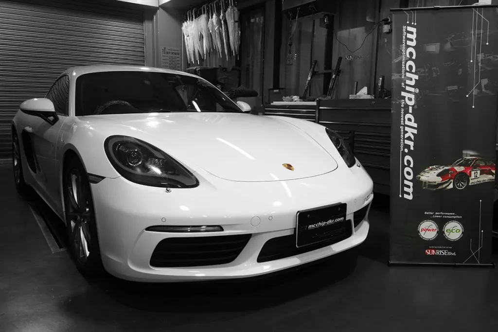 porsche 718ケイマンS ECUチューニング