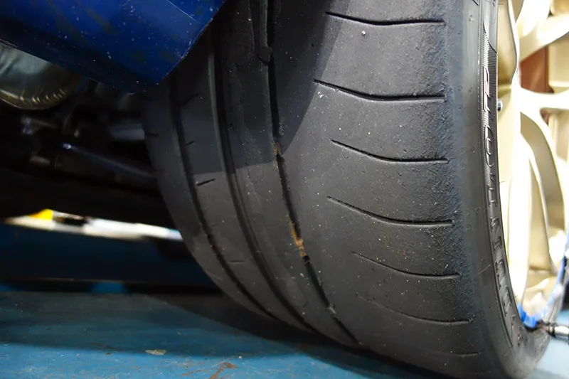 718ケイマンGT4 アライメント調整 サーキット