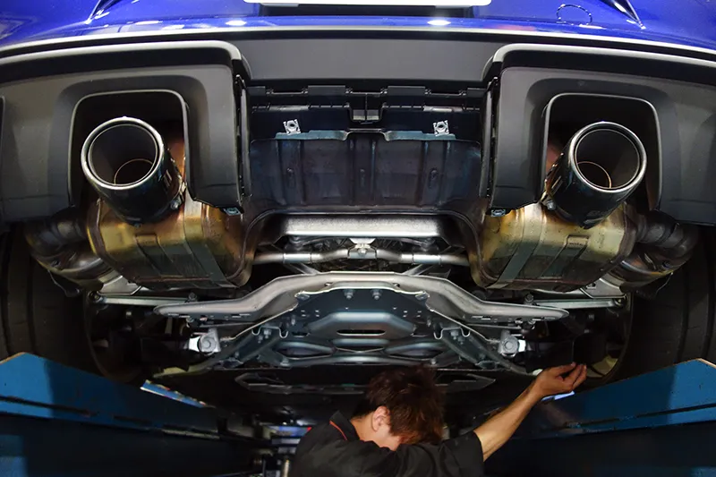 718ケイマンGT4 アライメント調整 サーキット