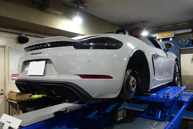 718スパイダー オイル交換 エンジンオイル