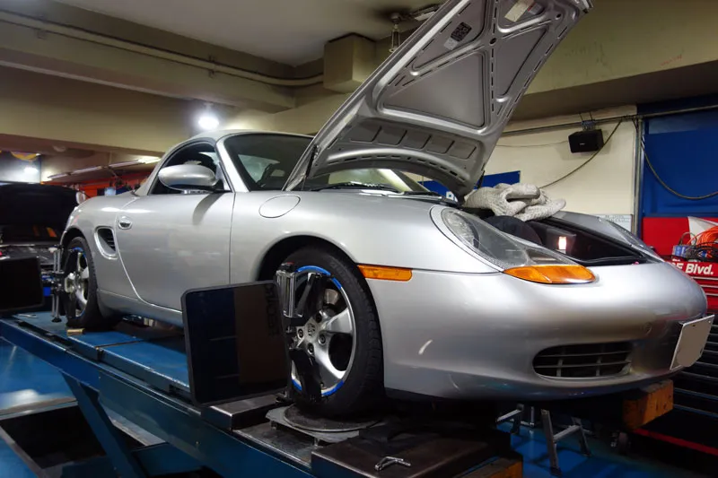 ポルシェ 986ボクスター アライメント調整