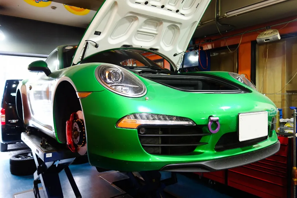 991カレラS タイヤ交換 PFC