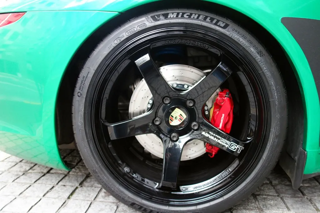 991カレラS タイヤ交換 PFC