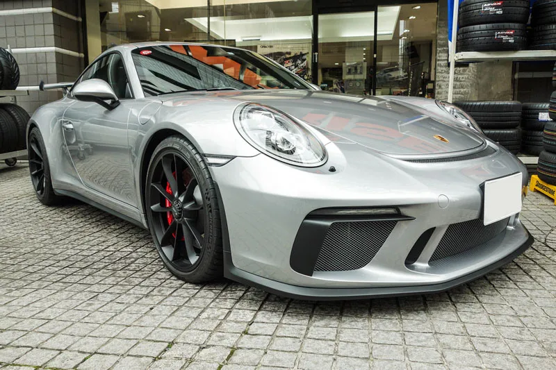 991 GT3 ブレーキパッド交換 低ダストブレーキ