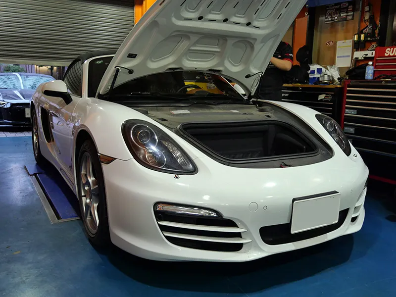 981ボクスター　ホロ修理　車検整備