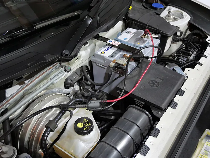 718ケイマンGT4 車検整備 バッテリー交換