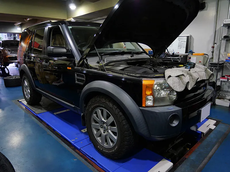 ランドローバー 冷却水漏れ修理