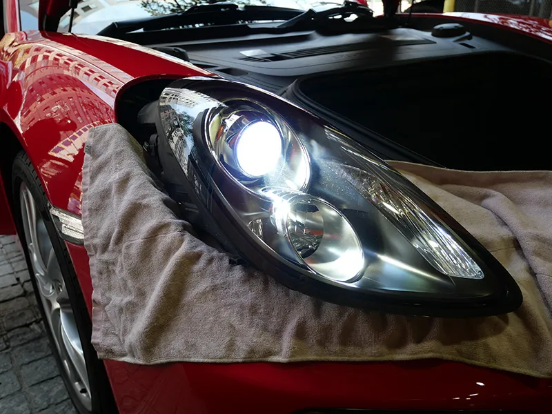 981ケイマン LEDヘッドライト化