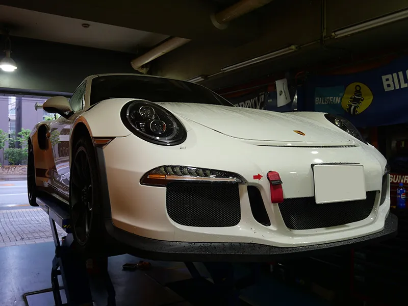 991GT3RS タイヤ交換 ポルシェ認証タイヤ